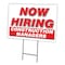 Signmission Now Hiring Construction Managers Yard & Stake outdoor plastic coroplast, 1824 CONSTRUCTION MANAGERS C-1824 CONSTRUCTION MANAGERS - alternate 1